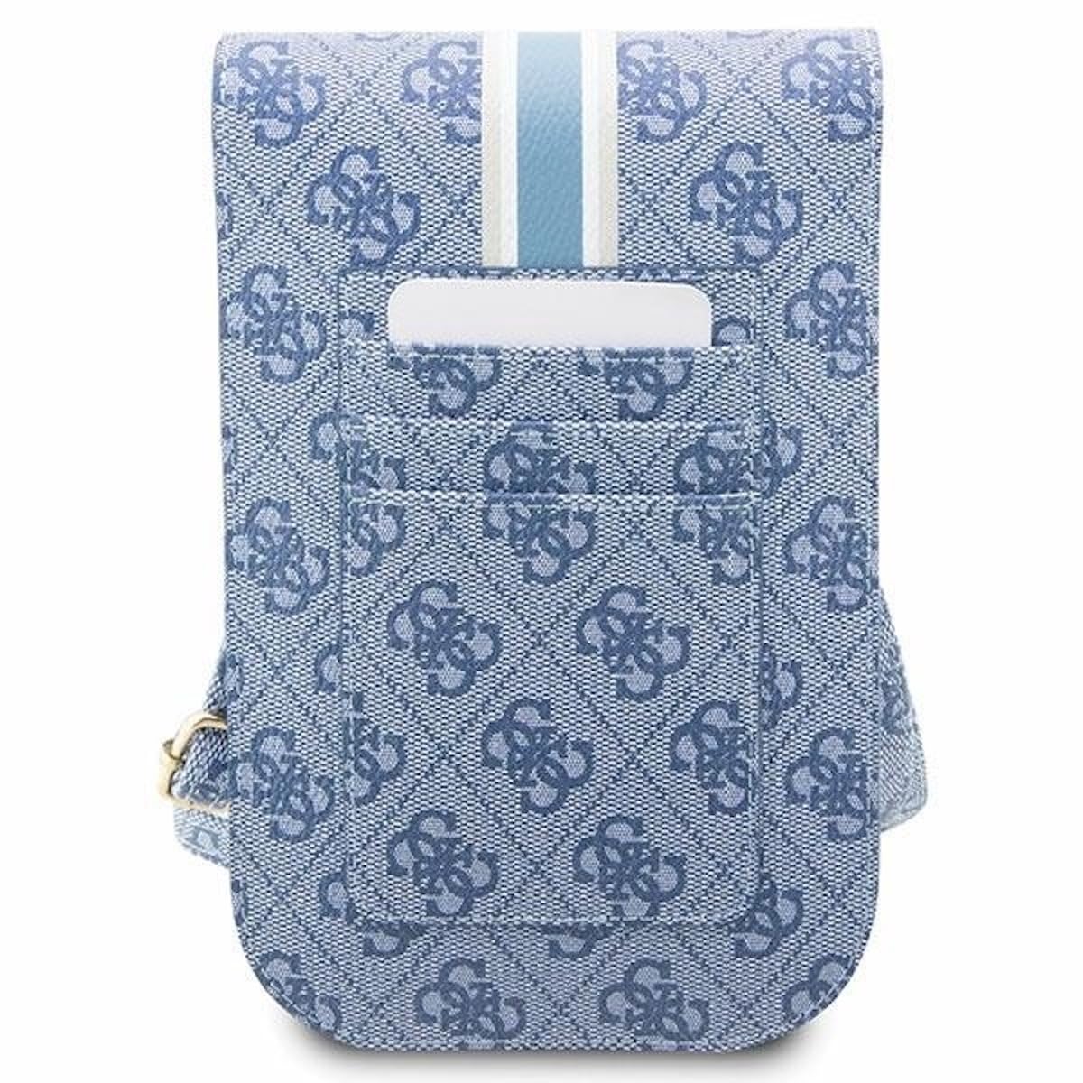 GUESS Torebka Universell Handy Tasche Umhängetasche 4G Stripes Blau