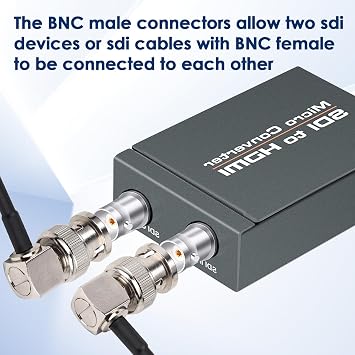 XRDS -RF SDI Cable 3ft, BNC Right Angle Male to Male Cable 75 Ohm RG179 Coax for BMCC Video Blackmagic Camera
