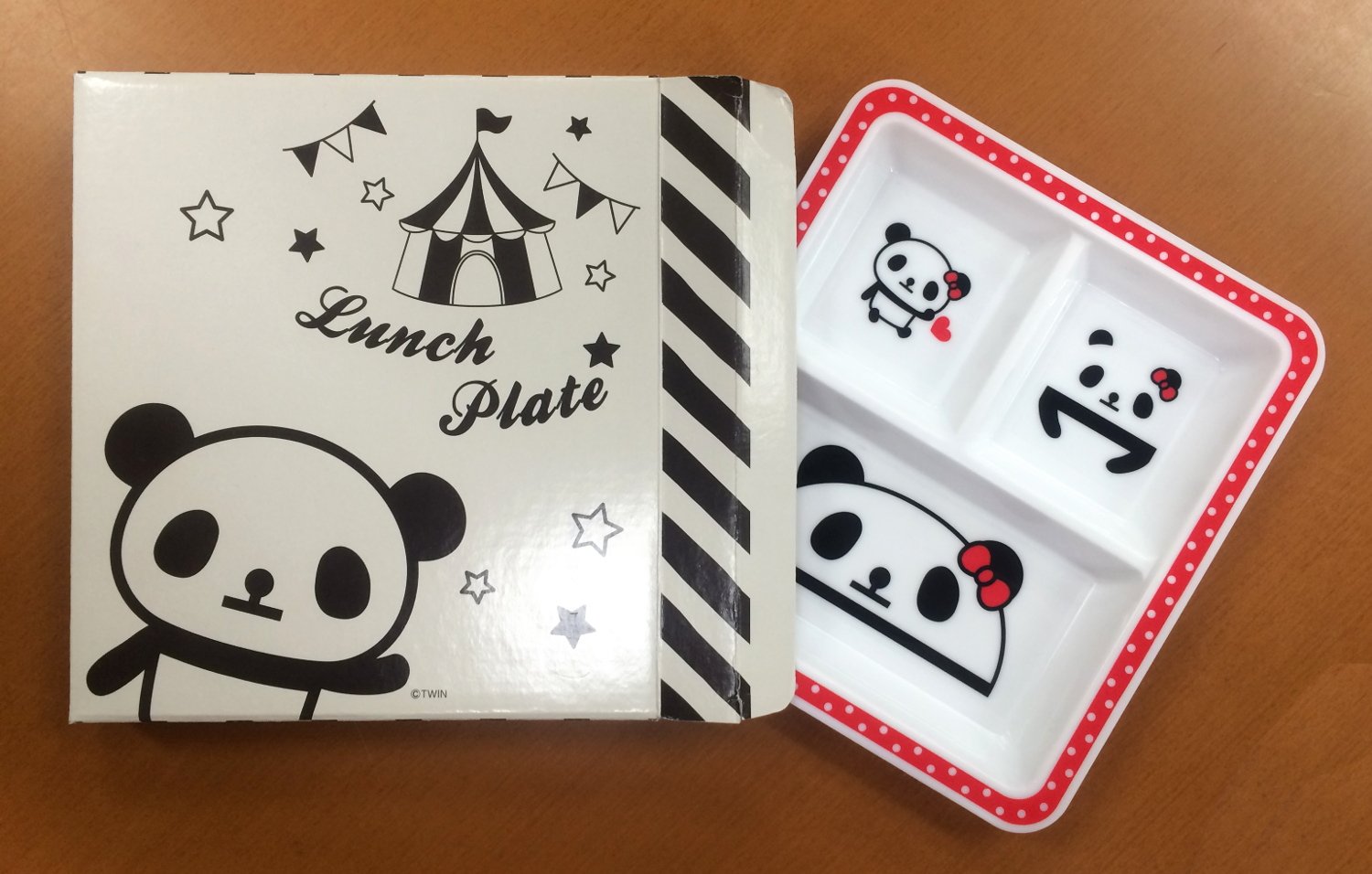 Amazon｜ツイン 食器 子供用 パンダ ポリプロピレン樹脂プレート
