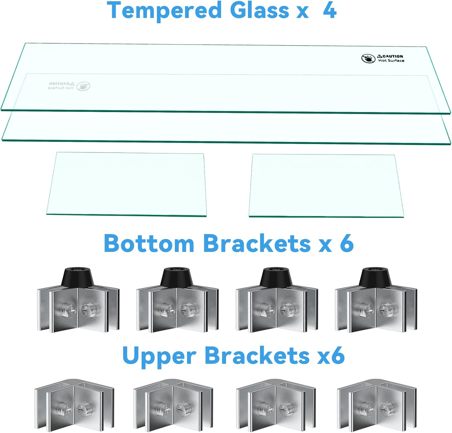 Skyflame Fire Pit Glass Wind Guard, 36" x 11.5" Tempered Glass Windscreen Fits for Linear Firepit Burner Pans, Clear/Thick Fire Table Glass Shields for Outdoor Propane and Gas Pits