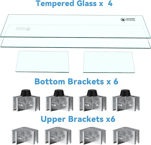 Miniatura 7 de Skyflame Protector de viento de vidrio para hoguera, 36 x 11.5 pulgadas, parabrisas de vidrio templado para quemadores lineales, protectores de
