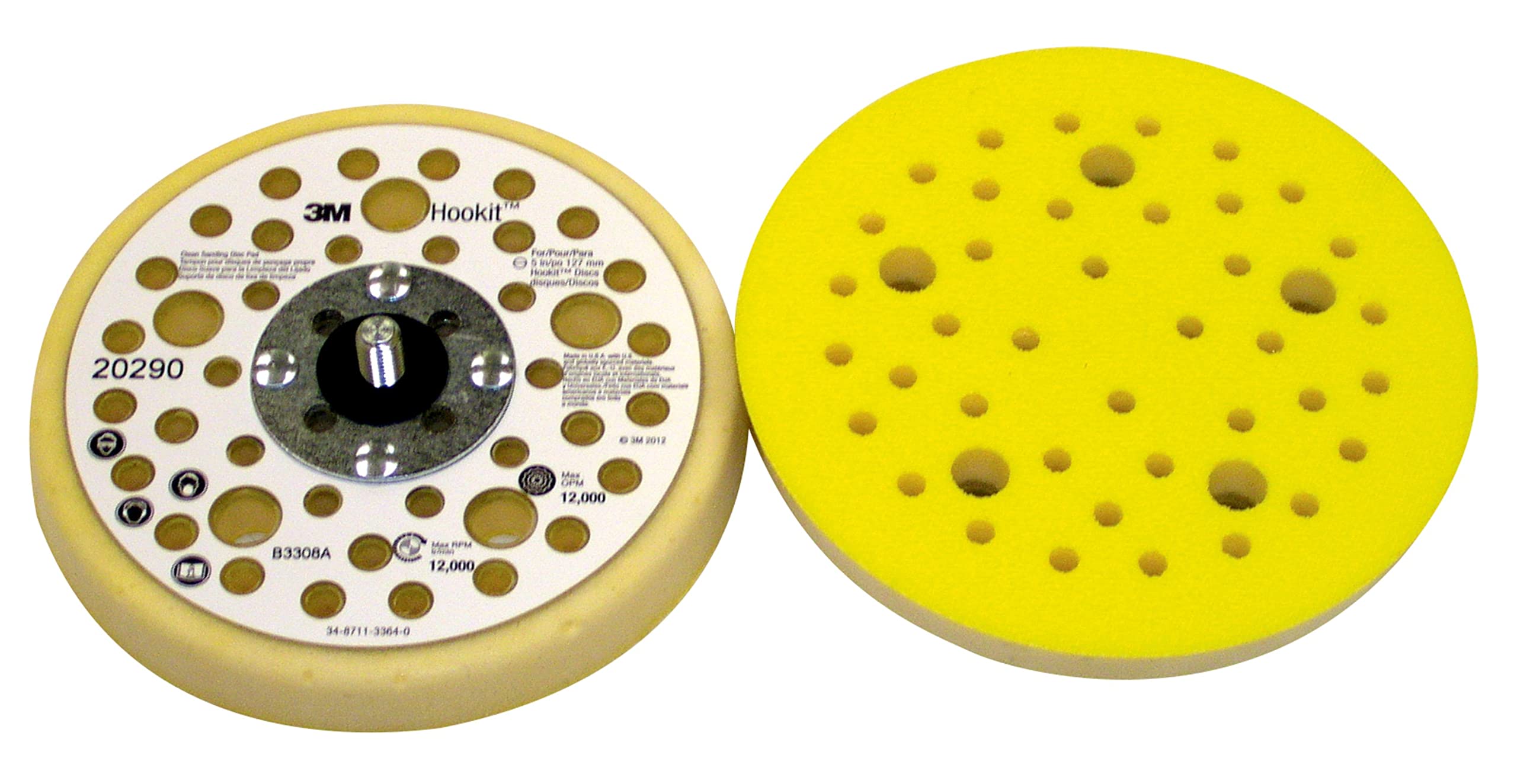 3M Xtract Platos de acabado Perfil bajo, 20290, 127 mm x 17.5 mmx 7.93 mm, 44 Agujeros