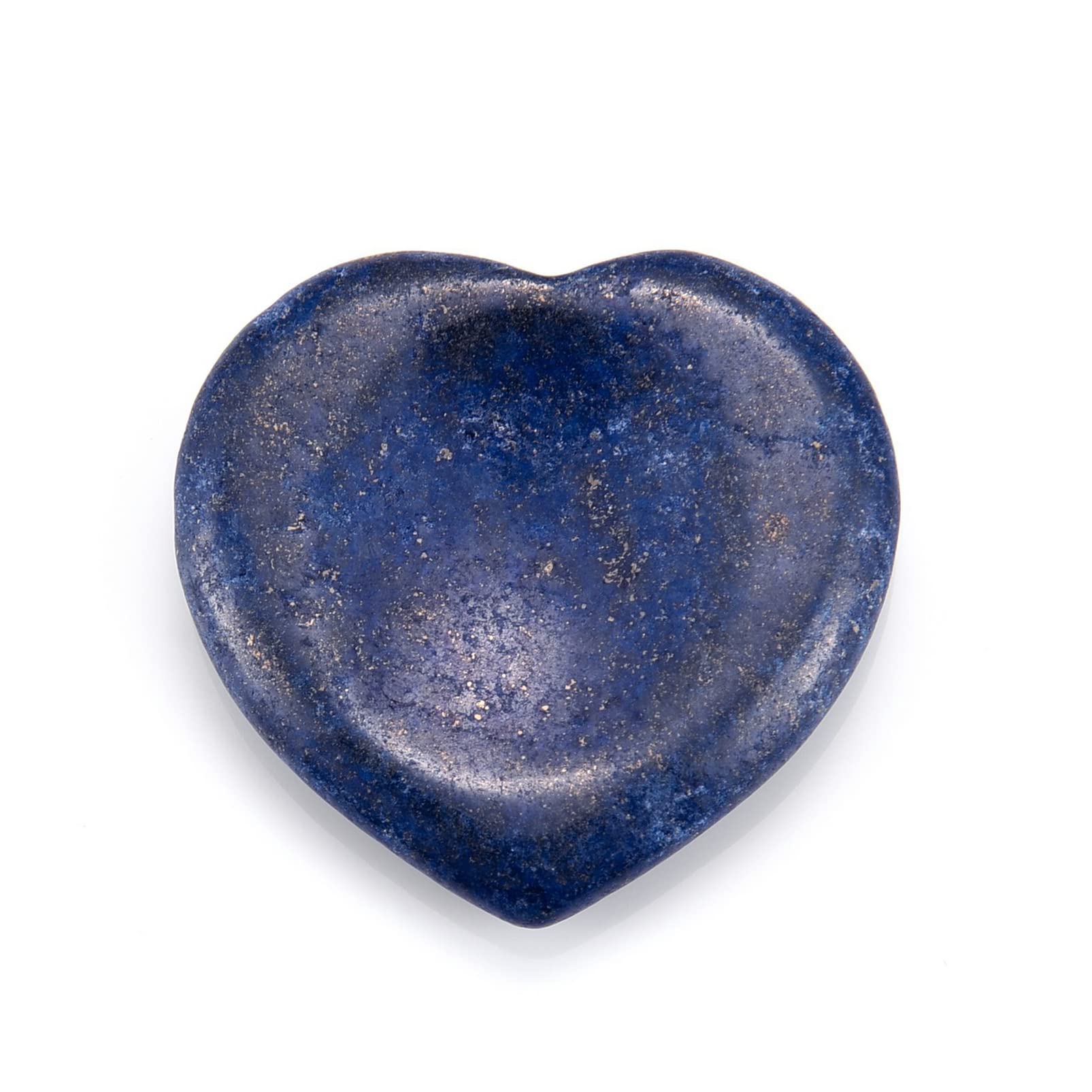 Thumb Worry Stone for Anxiety,Healing Crystal Heart Pocket Palm Stone Natural Gemstones for Meditation Reiki Chakra Stress Relief Balancing(Rose Quartz) (Lapis Lazuli)
