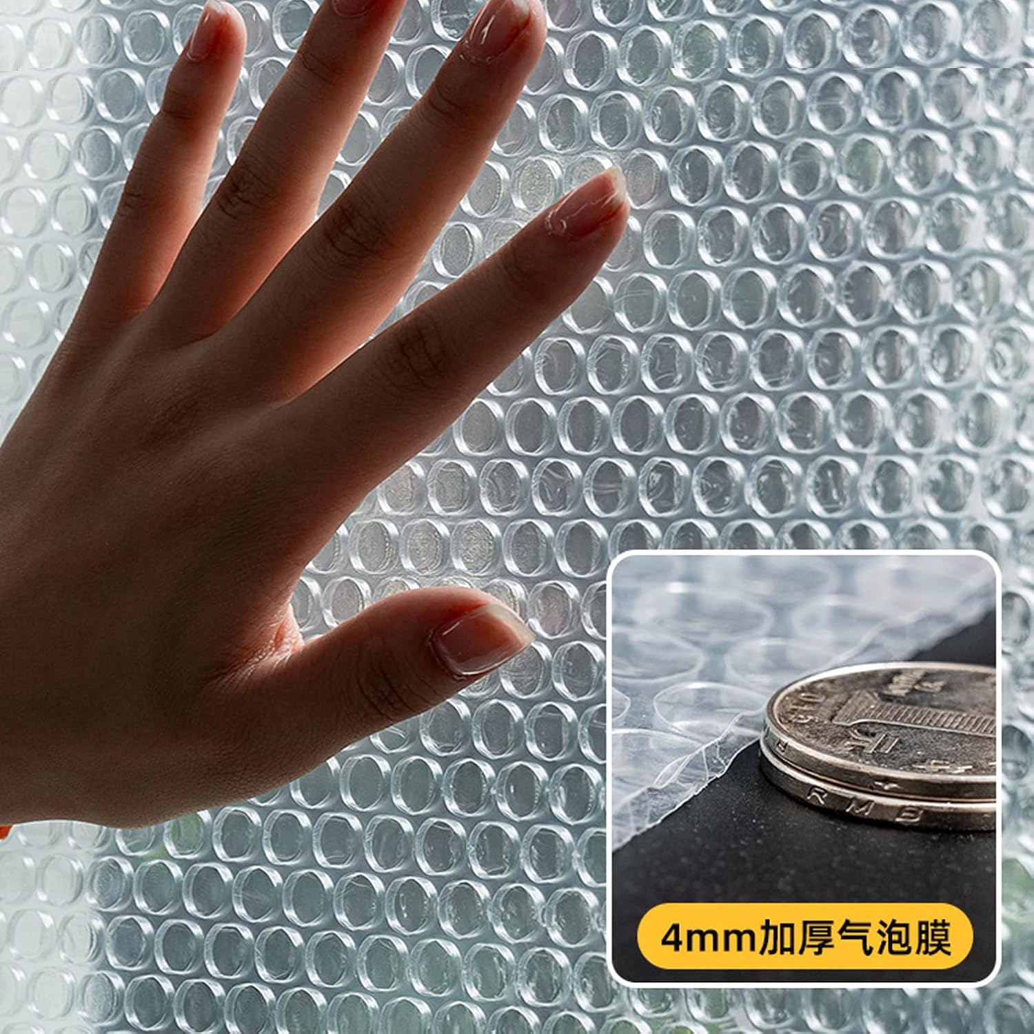 Window Insulation Kit,Punch Free Plastic Window Cover for Winter to Keep Cold Out,Thickened Reusable Weatherproofing Window Insulation Film,with Tape,Custom (67in x 47in)