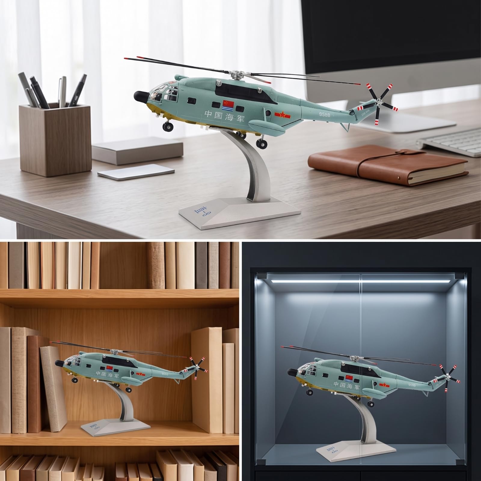 Jiuvaso Elicottero in Miniatura Pressofuso