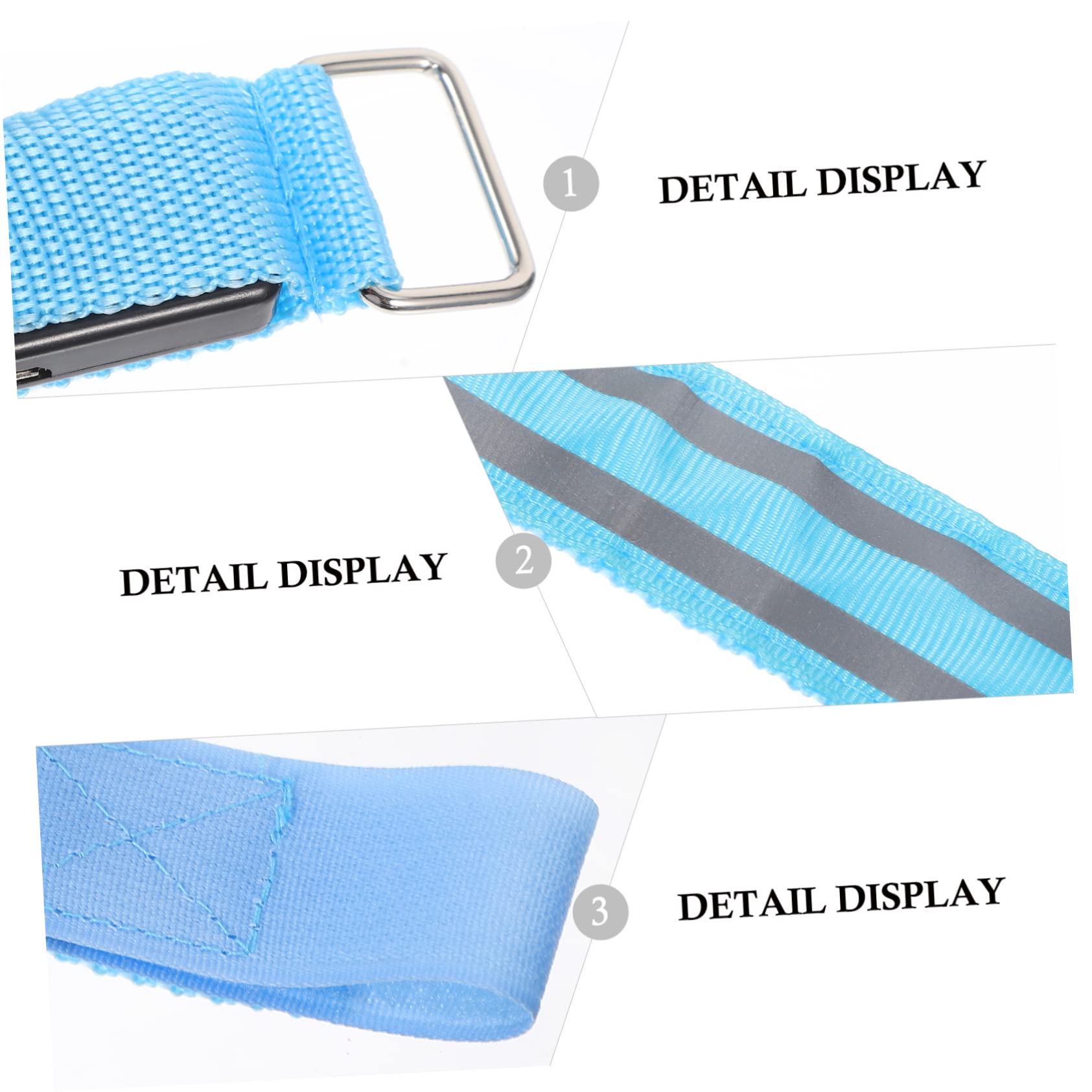 Kisangel 4piezas Brazaletes Led Luminosos Recargables para Correr Seguridad Reflectante para Adultos para Actividades Al Aire como Ciclismo y Senderismo