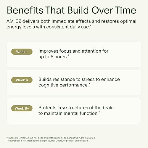 Miniatura 4 de Seed AM-02 Energy + Focus - Suplemento nootrópico diario para mujeres y hombres - Energía sostenida y de acción rápida durante hasta 6 horas -