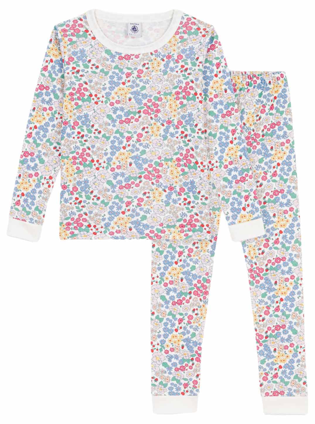 Petit Bateau Unisex Baby Pe Bateau Pyjama Très Ajusté Enfant En Coton Imprimé, 12a, Multicolore Apparel