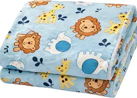 Shalem Baby Manta Bebê Leve de Outono 70x100cm Microfibra Toque Macio e Aconchegante, Mantinha Infantil Fina para Carrinho, Berço, Passeio e Soneca Safari
