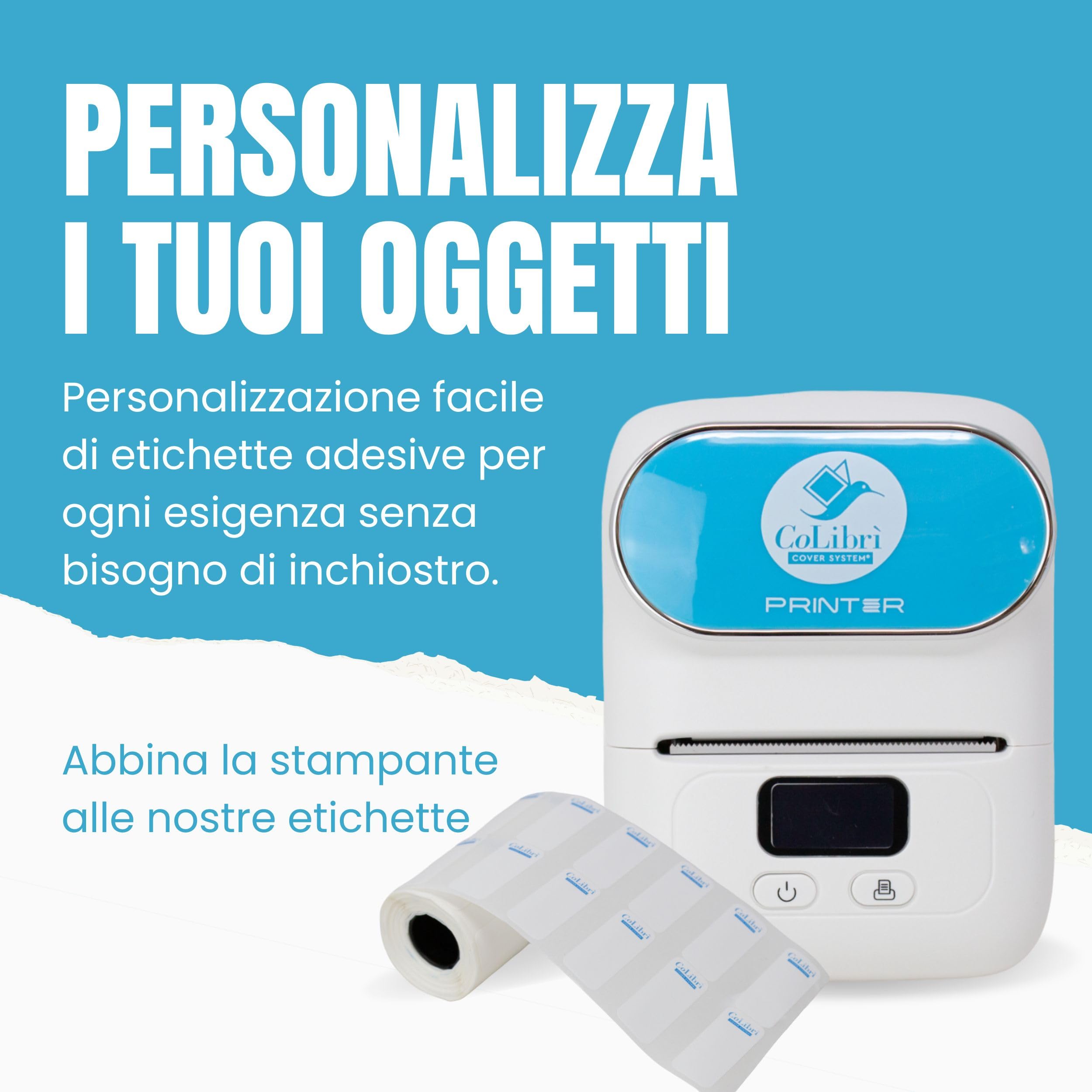 Stampante Etichette Adesive Portatile Termica per Casa Ufficio Scuola