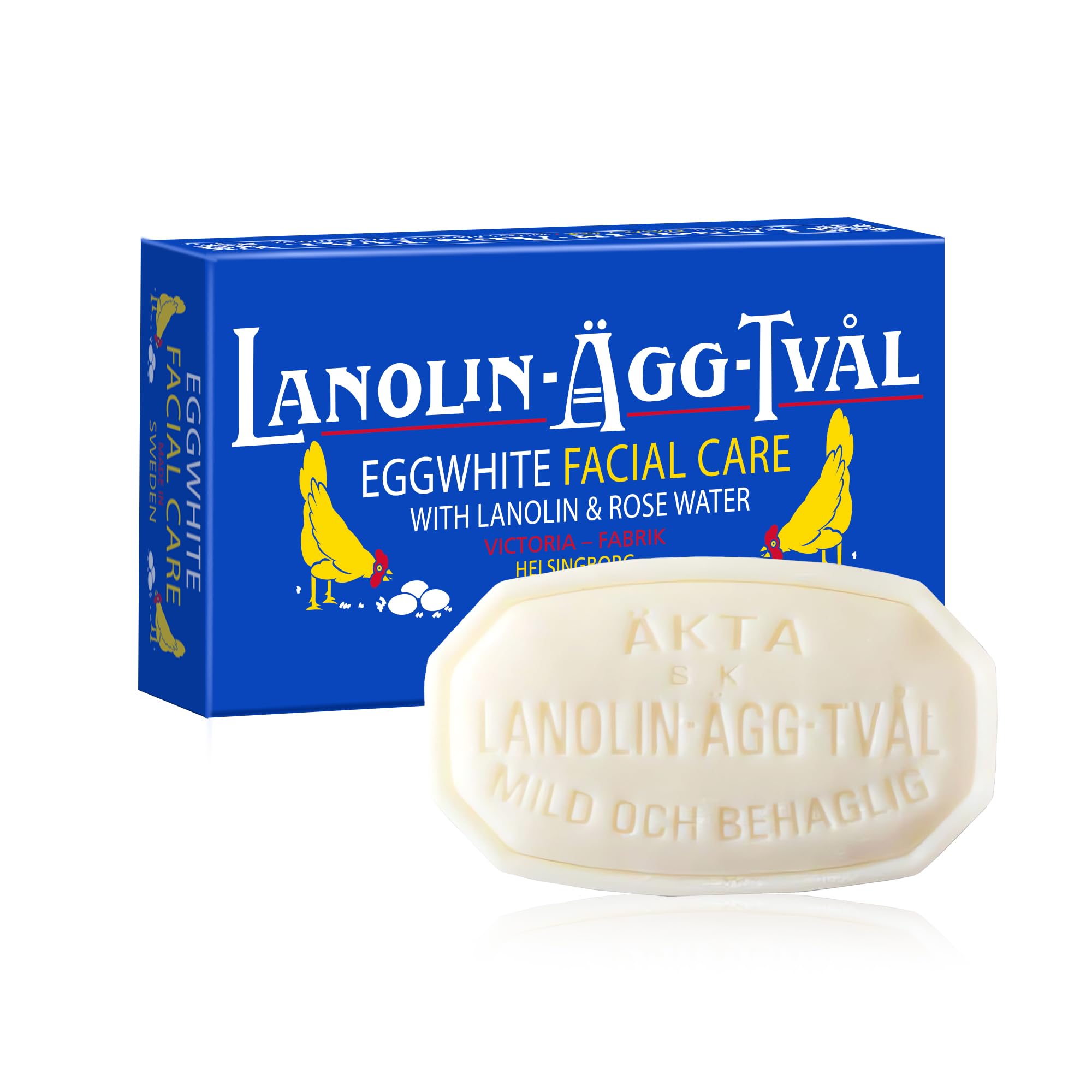 Amazon.com : VICTORIA Swedish Egg White Facial Soap, 3-in-1 Gentle