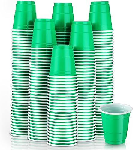 Yetene 200 vasos desechables de 2 onzas, vasos de chupito, vasos de plástico de 2 onzas, mini tazas para fiesta de cumpleaños, degustación,