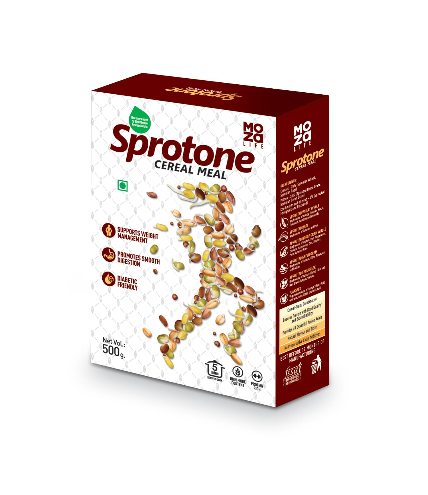 See full amazon price history chart for Moza Organic Life Sprotone - Nutrient-Rich Cereal Meal With Sprouted Cereals, Pulses, And Multigrain Flour - Wheat, Ragi, Horse Gram, Green Gram - Healthy Vegetarian Breakfast (500 Gm) Moza Organic Life Sprotone - Nutrient-Rich Cereal Meal With Sprouted Cereals, Pulses, And Multigrain Flour - Wheat, Ragi, Horse Gram, Green Gram - Healthy Vegetarian Breakfast (500 Gm) (B093WX9GPJ) Amazon Price History, Amazon Price Tracker