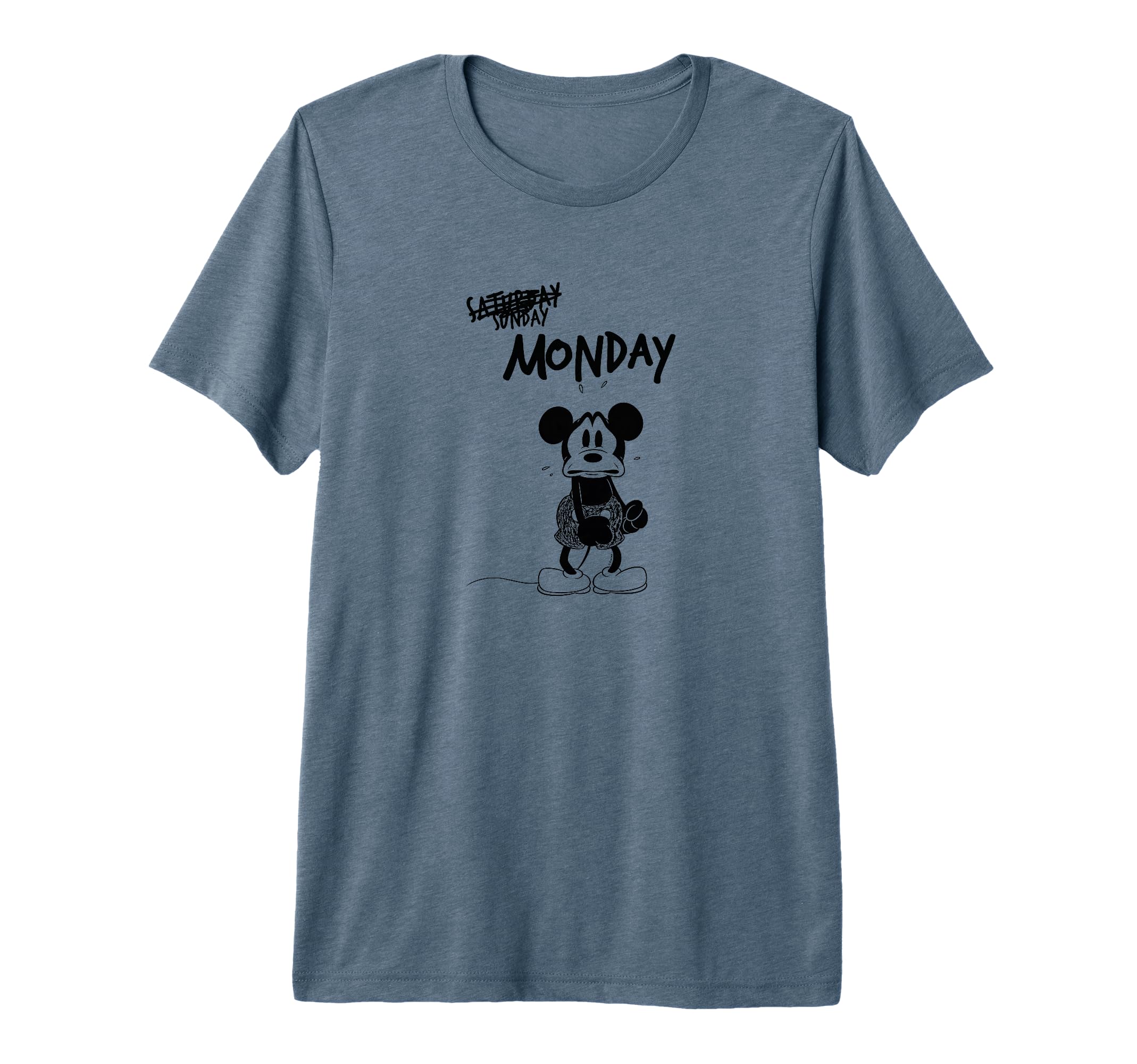 T-shirt Mickey Mouse Monday Premium en textile haute qualité