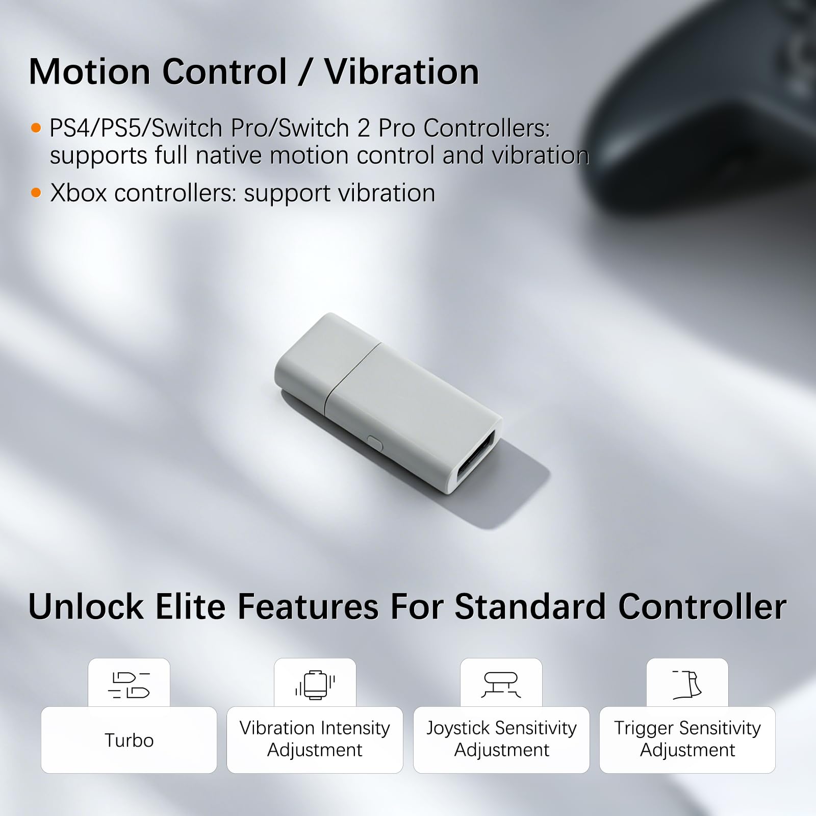 AKNES GuliKit Goku 2 Adapter do Kontrolera dla Switch/Xbox/PS5/PS4/PC | Ultra-niskie opóźnienie, Wieloplatformowość i wielokontrolerowość, Plug-and-Play, Automatyczne ponowne połączenie