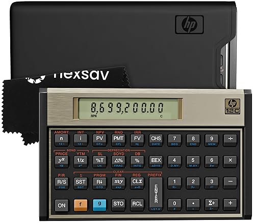 HP 12C Financial Calculator – 120+ Functions: TVM, NPV, IRR,