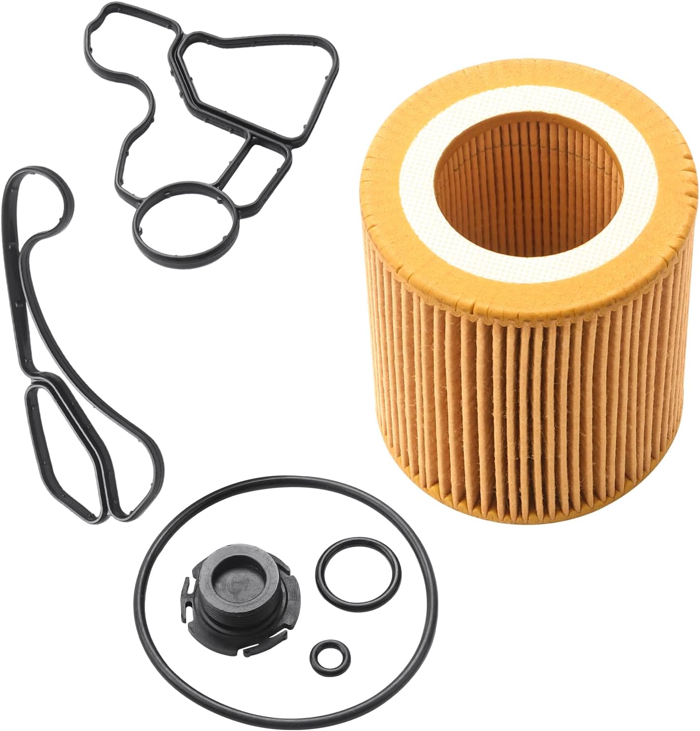 Amazon.com: Engine Oil Filter Housing Gasket Cooler Seal Kit Compatible ...