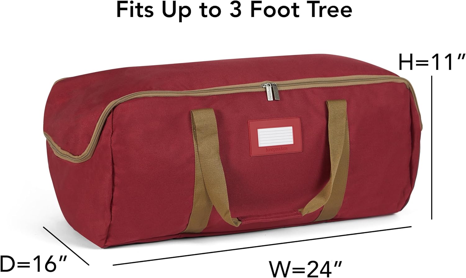 Covermates Christmas Tree Storage Bag, Red