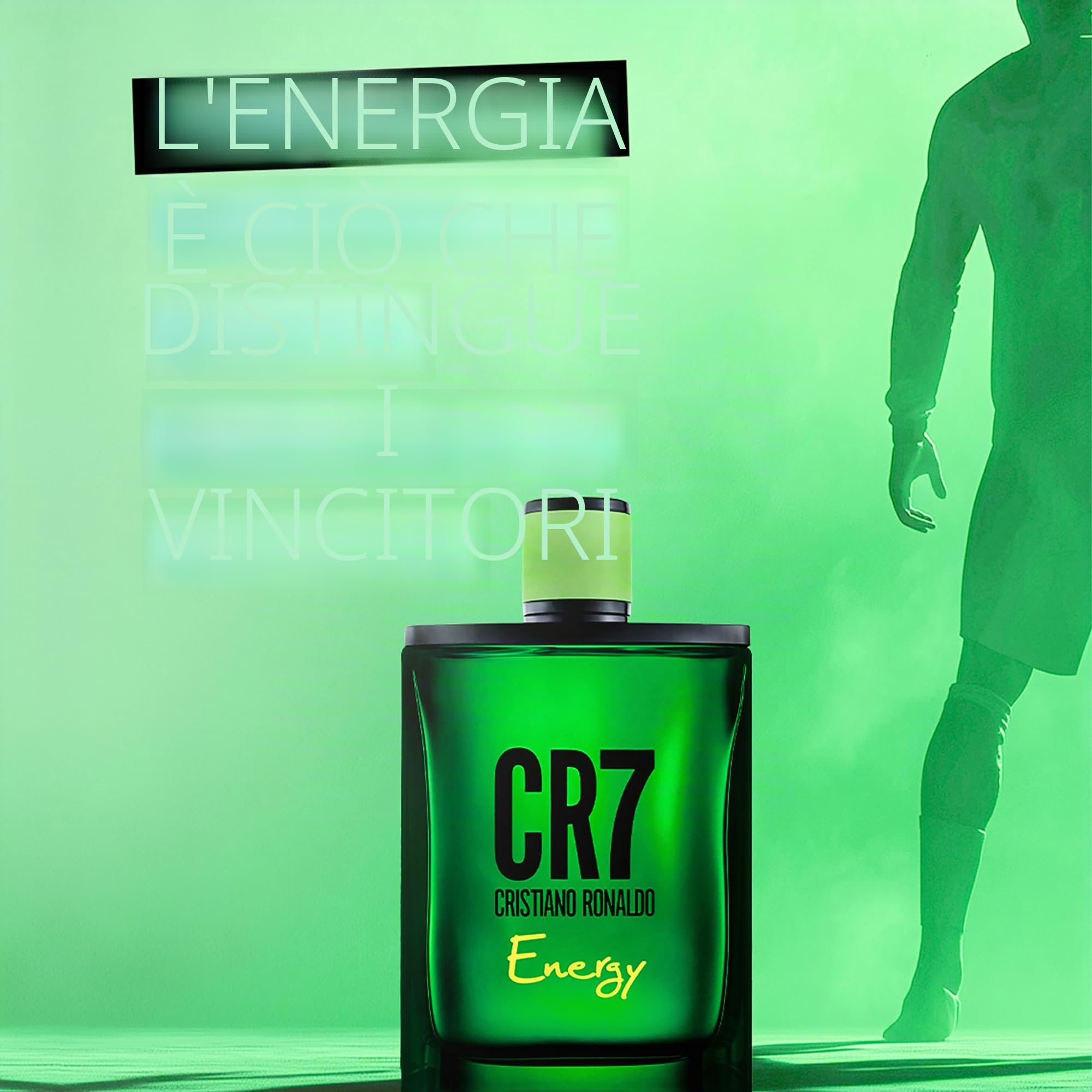 Cristiano Ronaldo CR7 Energy Eau de Toilette for Him profumo da uomo, 100 ml