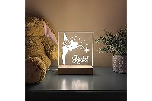 Personalized Fairy Night Light, Creative Kids Bedroom Bedside Lamp Decoration