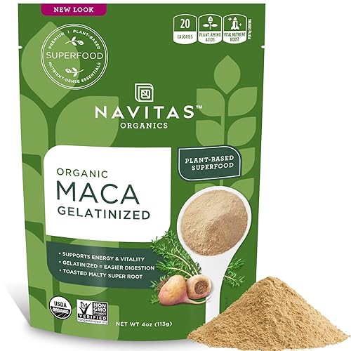 Navitas Naturals maca en polvo orgánica bolsas de 1 libra