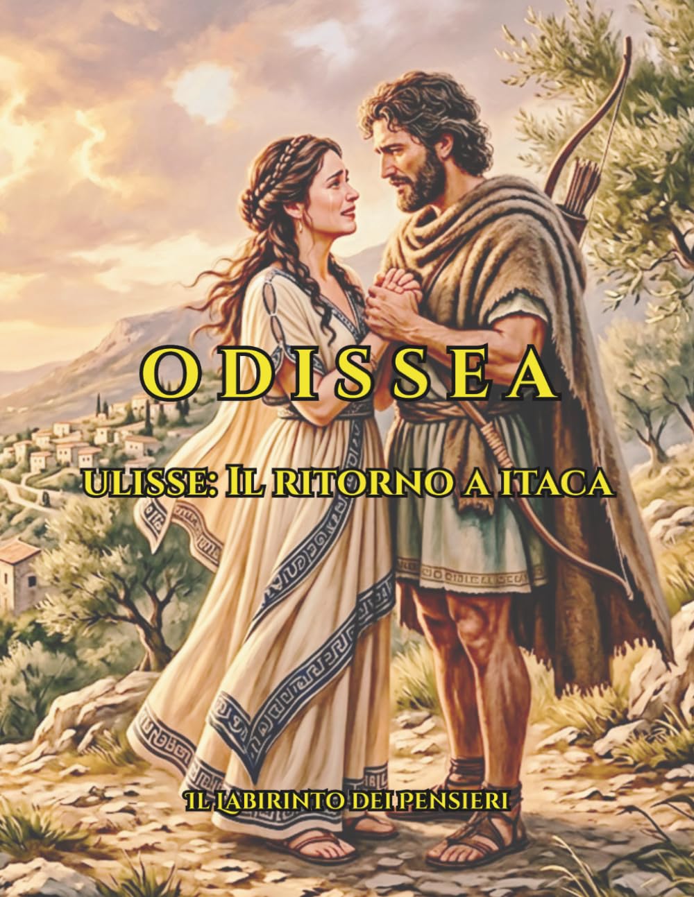 Odissea: Ulisse: Il ritorno a Itaca - Libro da colorare per Adulti e Ragazzi - Splendide immagini da colorare con meravigliosi testi da leggere!