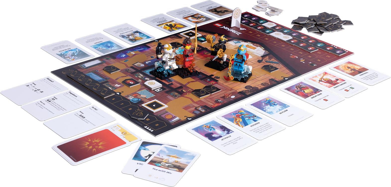 Asmodee - Lego Ninjago : Destiny’s Bounty Adventures ! - en Français | Jeu de société officiel LEGO Ninjago, Jeu d'aventure coopératif pour toute la famille, 2 à 4 joueurs, à partir de 8 ans