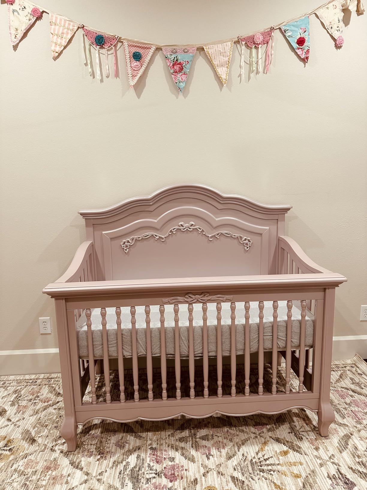 Dusty Rose Aurora Baby Furniture Evolur Aurora Aurora 5-in-1 Grows