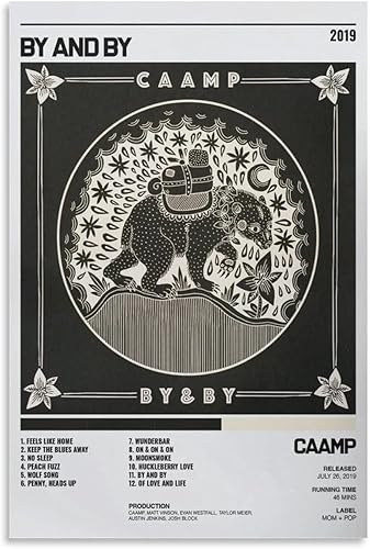 BURGHR By And By Caamp - Póster de lienzo decorativo para pared, sala de estar, dormitorio, decoración, regalo, sin marco, 12 x 18 pulgadas (11.8 x