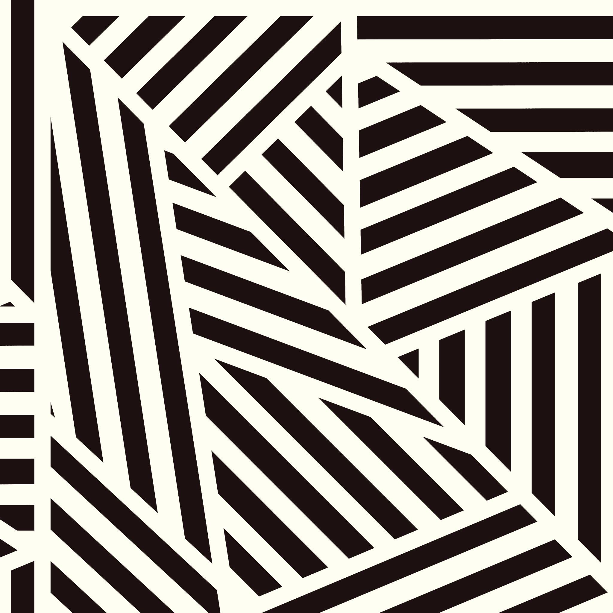 Arthouse Zebra Geometric Print Wallpaper, Monochrome Black & White, Striking Geo Palette, Modern Feature, 910004 โ image 1