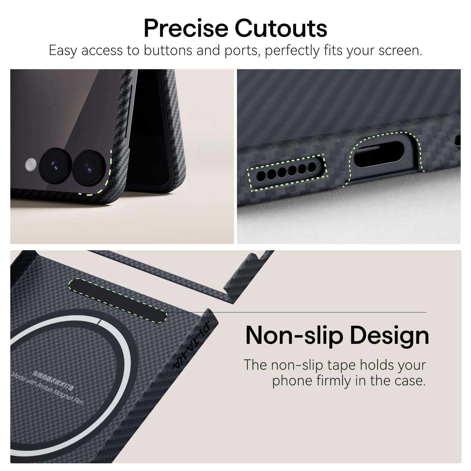 Amazon.com: pitaka for Z Flip 7 Case, Compatible with MagSafe