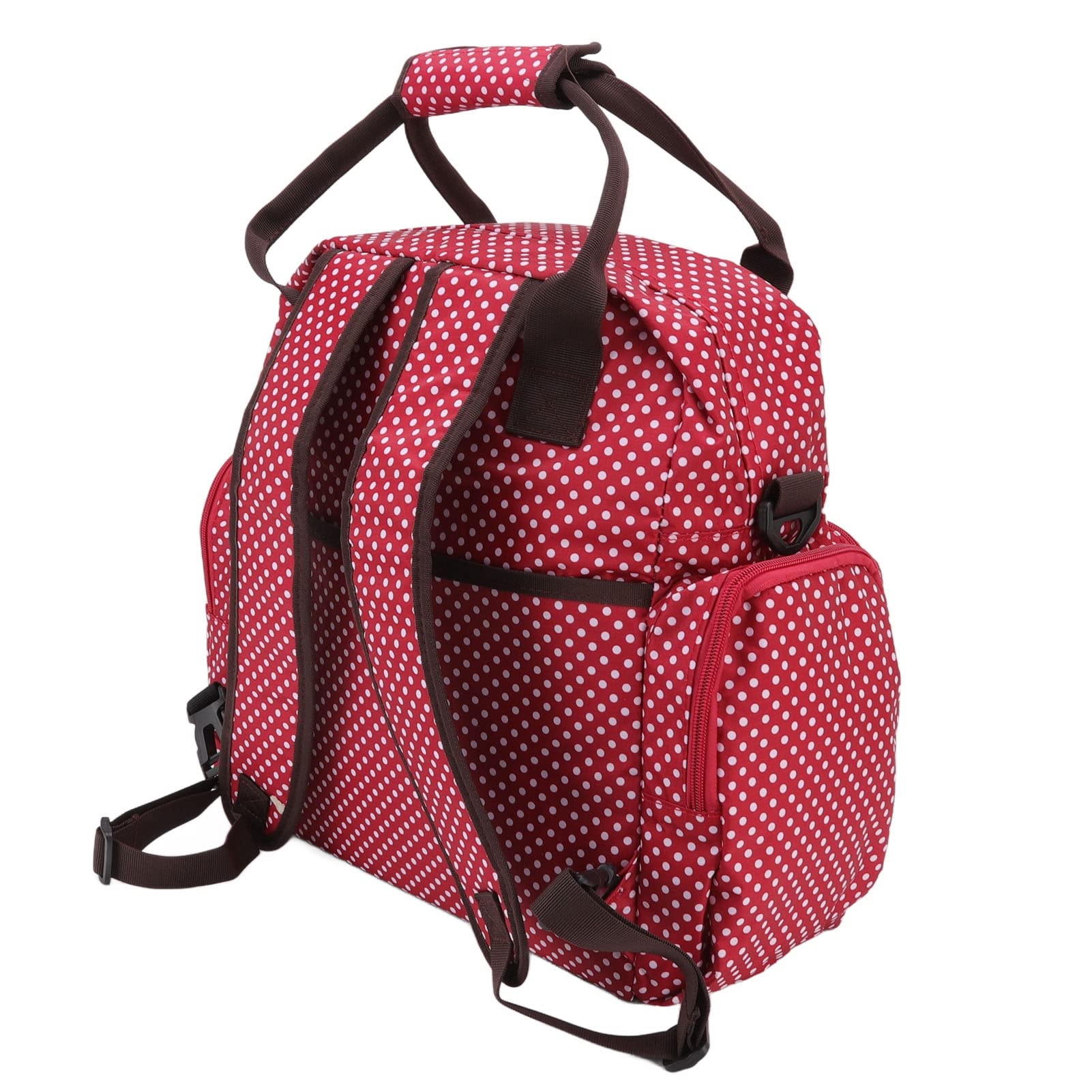 Bolsa Plegable para Cuna Gran Capacidad Dise ñ o con m ú ltiples compartime (Roja)
