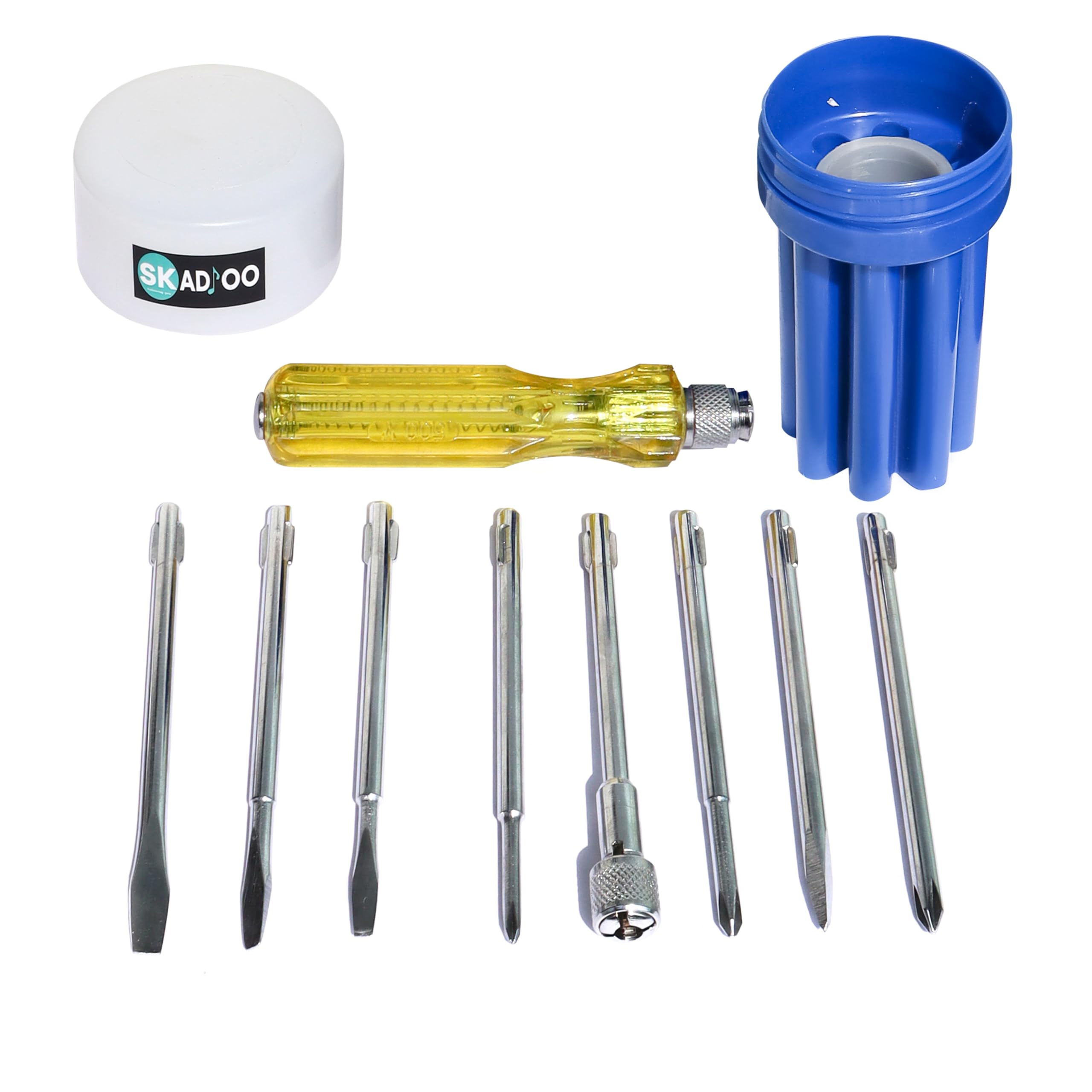 SKADIOO Tool Kit for Home | 6 Months Warranty | Screw Driver Kit, Tool Kit, Tool Box, Screwdriver Tool Set Kit, Screwdriver Set, Star Screwdriver, Multipurpose Hand Tool Set for Home Use (Pack of 9)