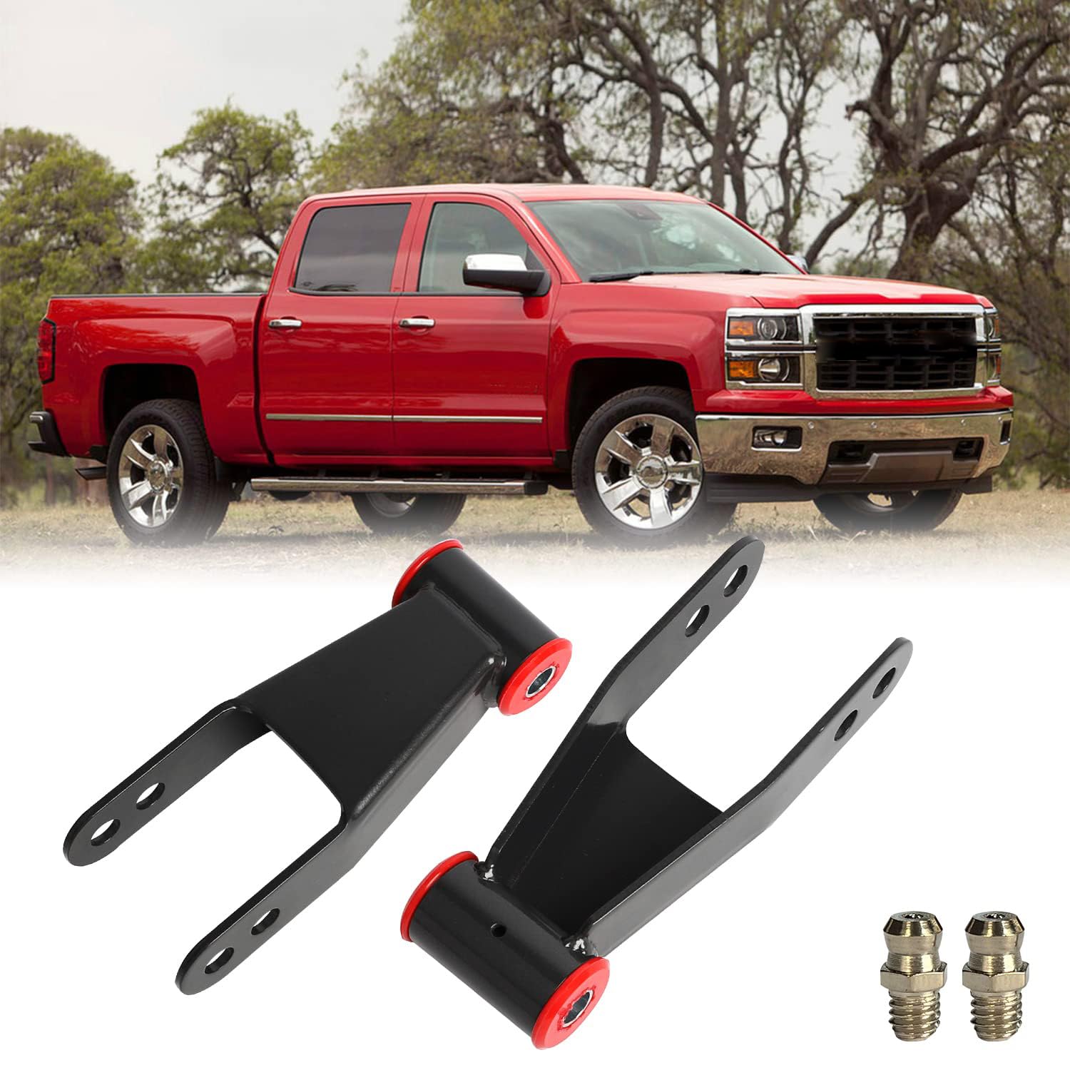 2 Inch Drop Shackles 2-Inch Lowering Shackle Kit - Suspension Drop For ...
