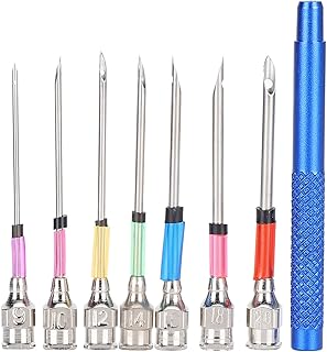 Steel Embroidery Stitching Punch Needles Set, Steel Embroidery Stitching, Needles Sewing Thread Tool Punch Set, Knitting Art Needles with Handle for DIY Handmaking Decoration Craft