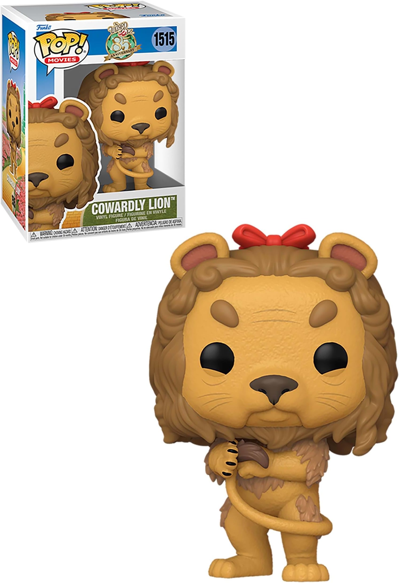 POP! Movies: The Wizard of Oz - Cowardly Lion - 1/6 Odds for Rare Chase Variant - Metallic - Collectable Vinyl Figure - Gift Idea - Official Merchandise - for Kids & Adults - Movies Fans