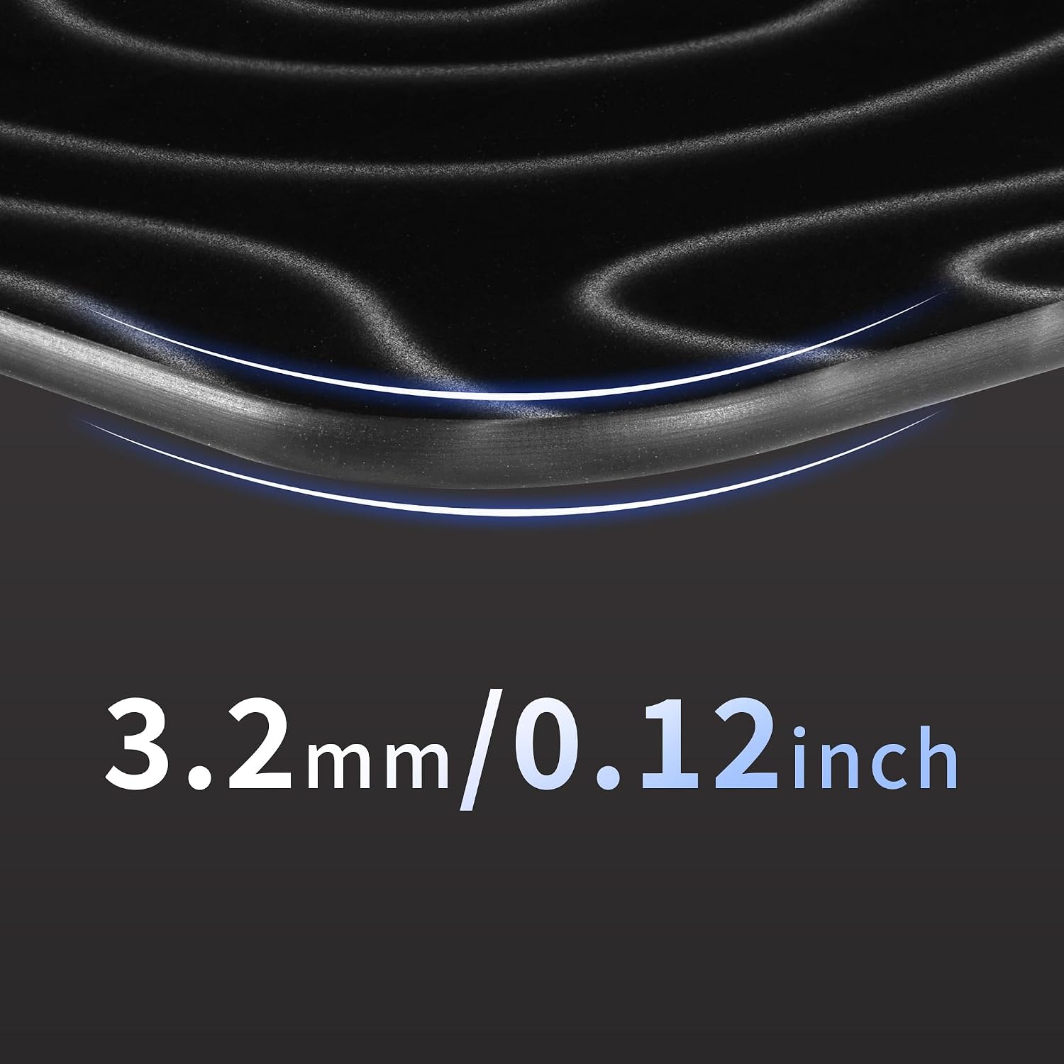 XVX Glass Mousepad for Gaming, Topographic Hard Gaming Mouse pad, Professional Large Mouse Mat 410mm*310mm, Special Glass Surface with Improved Precision and Speed