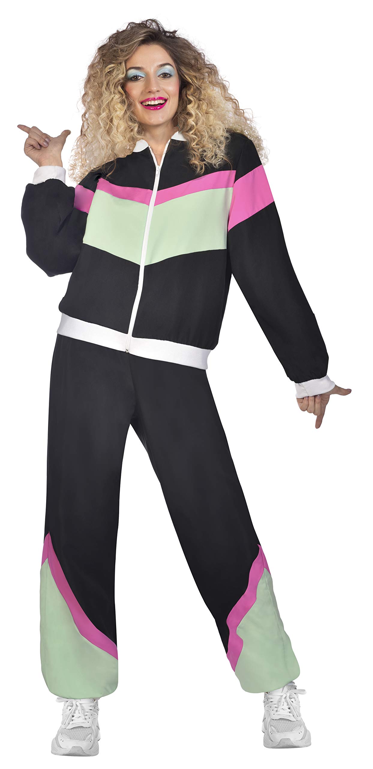 amscan (PKT) 80's Joggersuit Black (Large)