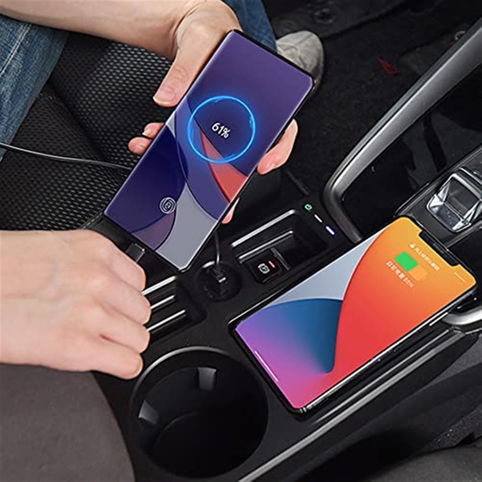 Bezprzewodowa ładowarka samochodowa uchwyt do ładowania telefonu Qi mata Panel kołyski, dla Audi, A3 2020 2021 akcesoria do centralnego sterowania wnętrza samochodu Samochodowa płyta ładująca