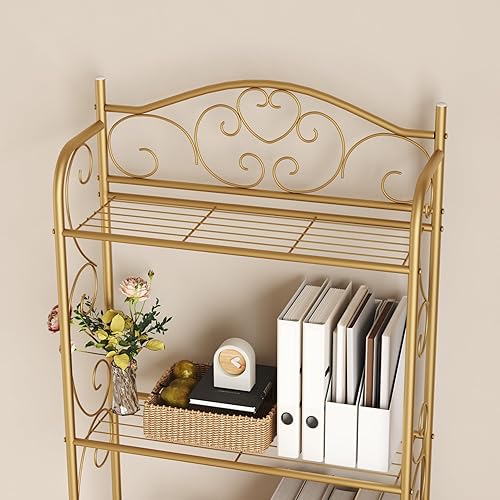 Miniatura 7 de HOME BI Estante de almacenamiento sobre el inodoro, estante organizador de baño de 3 niveles, soportes de inodoro independientes ahorradores de