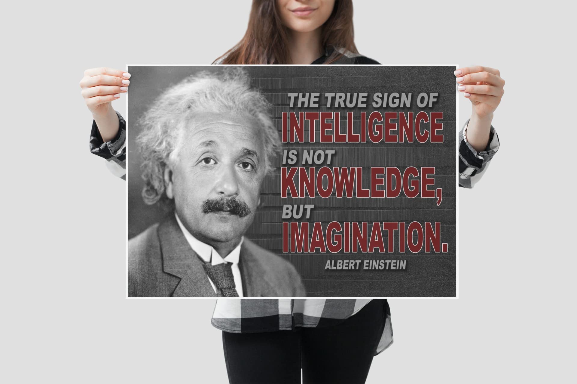 Vincit Veritas Albert Einstein Motivational Poster Quote Inspirational Quotes Classroom Posters Books Einsteins Documentary Genius Biology Universe E=mc Physics Energy Mass Theory Relativity P075 - Image 3
