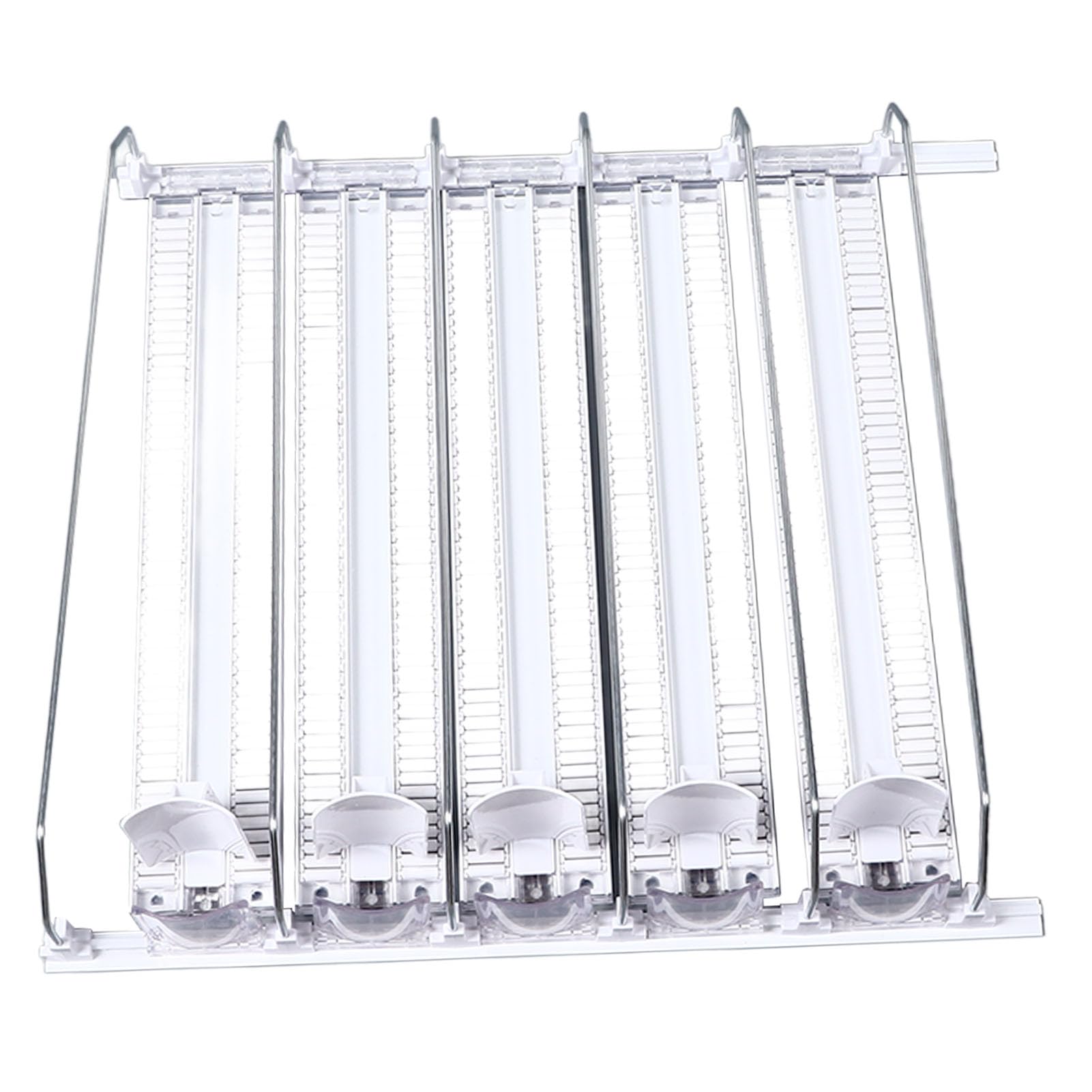 Dispensador de Bebidas Autoempujable para Refrigerador, Ajustable, para Lata de Cerveza, Organizador de Latas de Refresco para Nevera (5PCS)