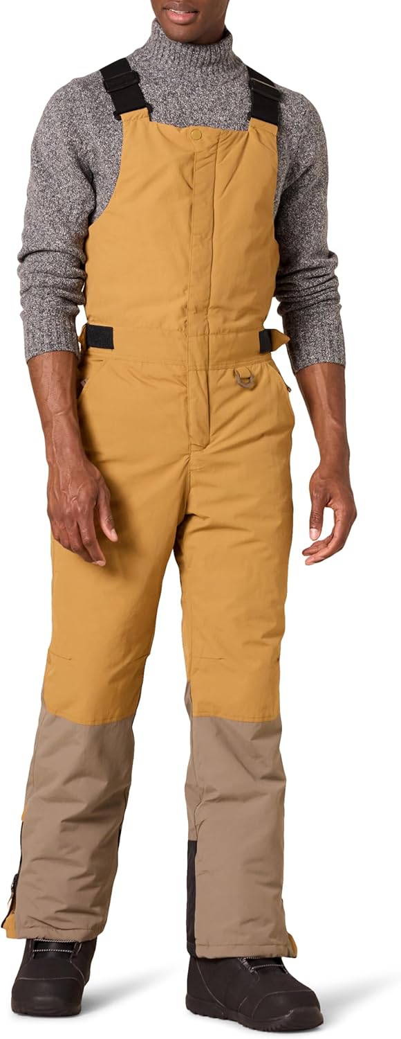 Amazon Essentials Men’s Water-Resistant Insulated Snow Bib Overall