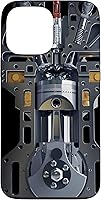 Vista 24 de Mecánico Motor Metal Pistón Cilindros Metal PC Case para iPhone 17