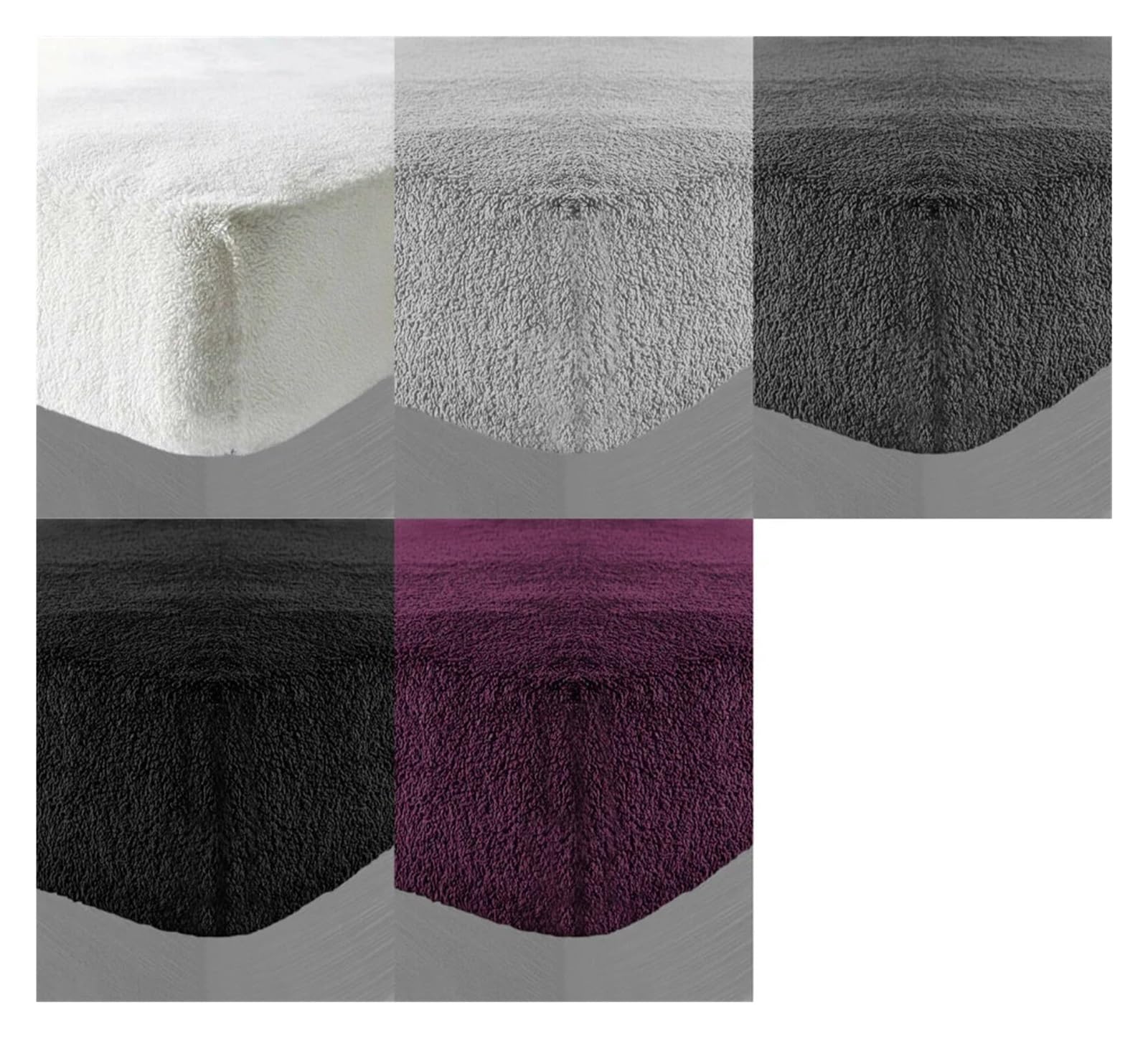 Lenzuolo ad Angoli in Pile Lenzuolo con angoli Biancheria da letto in morbido pile spesso e caldo termico(PURPLE,Single (3ft))
