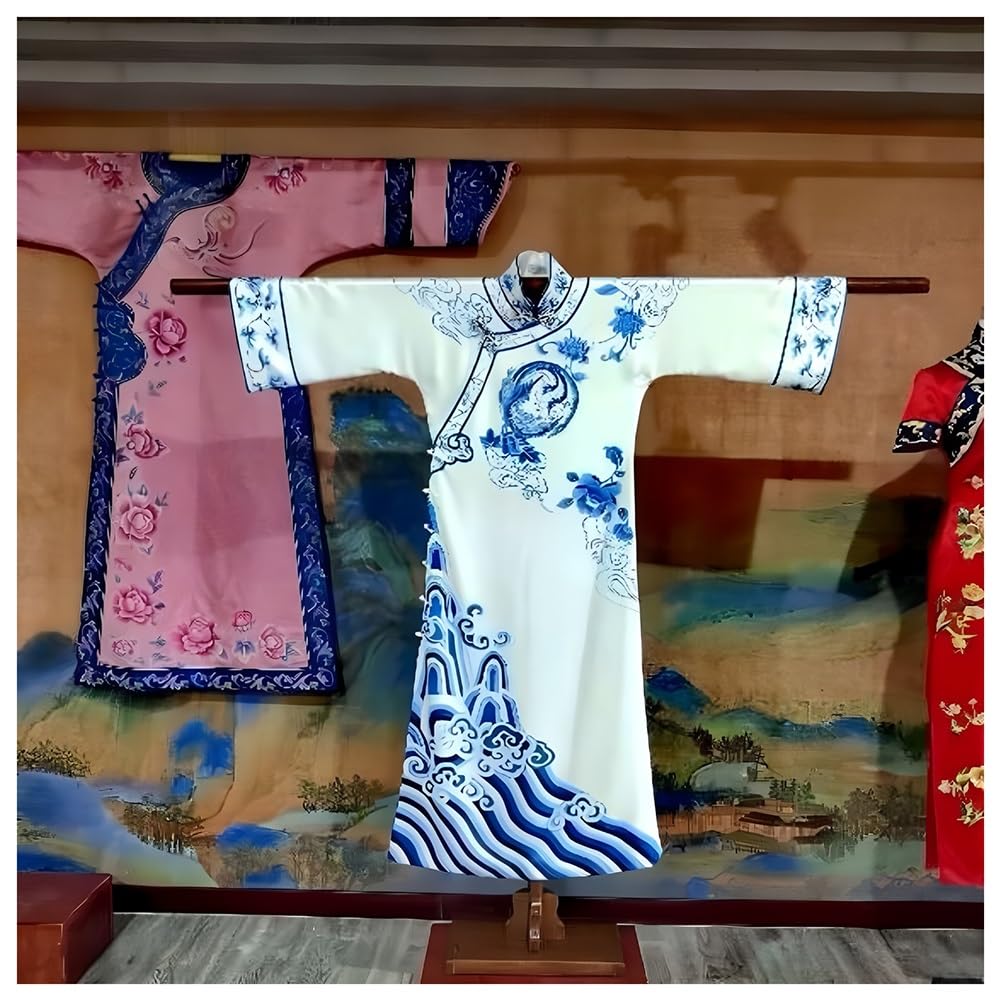 Stojak na ubrania – stojący uchwyt na drążek w stylu vintage do Cheongsam, suknie ślubne i suknie