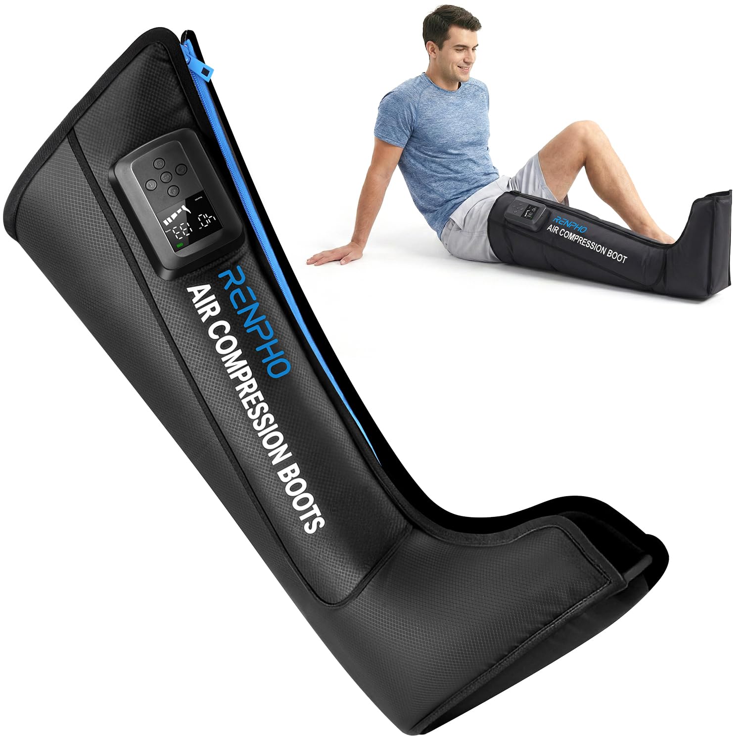 RENPHO Beinmassagegerät mit intelligentem Drucksensor, 1 Stück