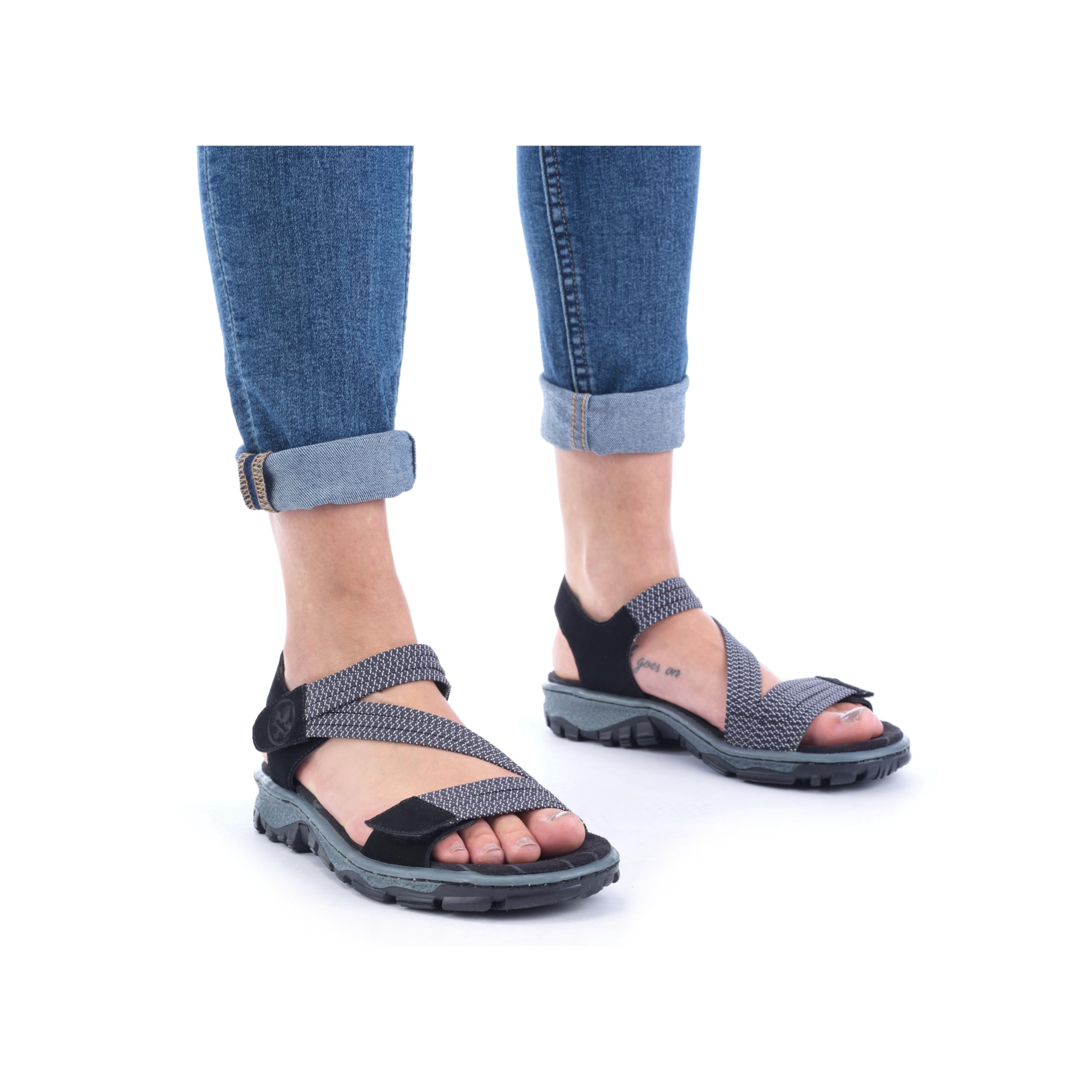 Rieker Mujer Sandalias 68871, señora Sandalias