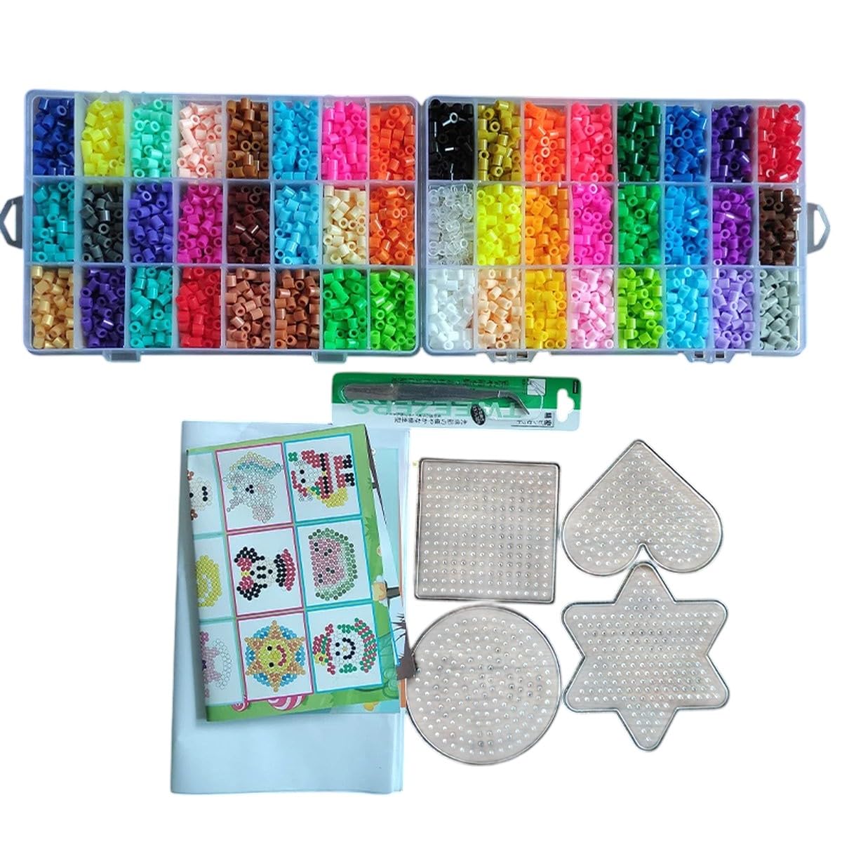 Hama Beads boîte de 48 couleurs 5mm pour puzzle 3D DIY enfant