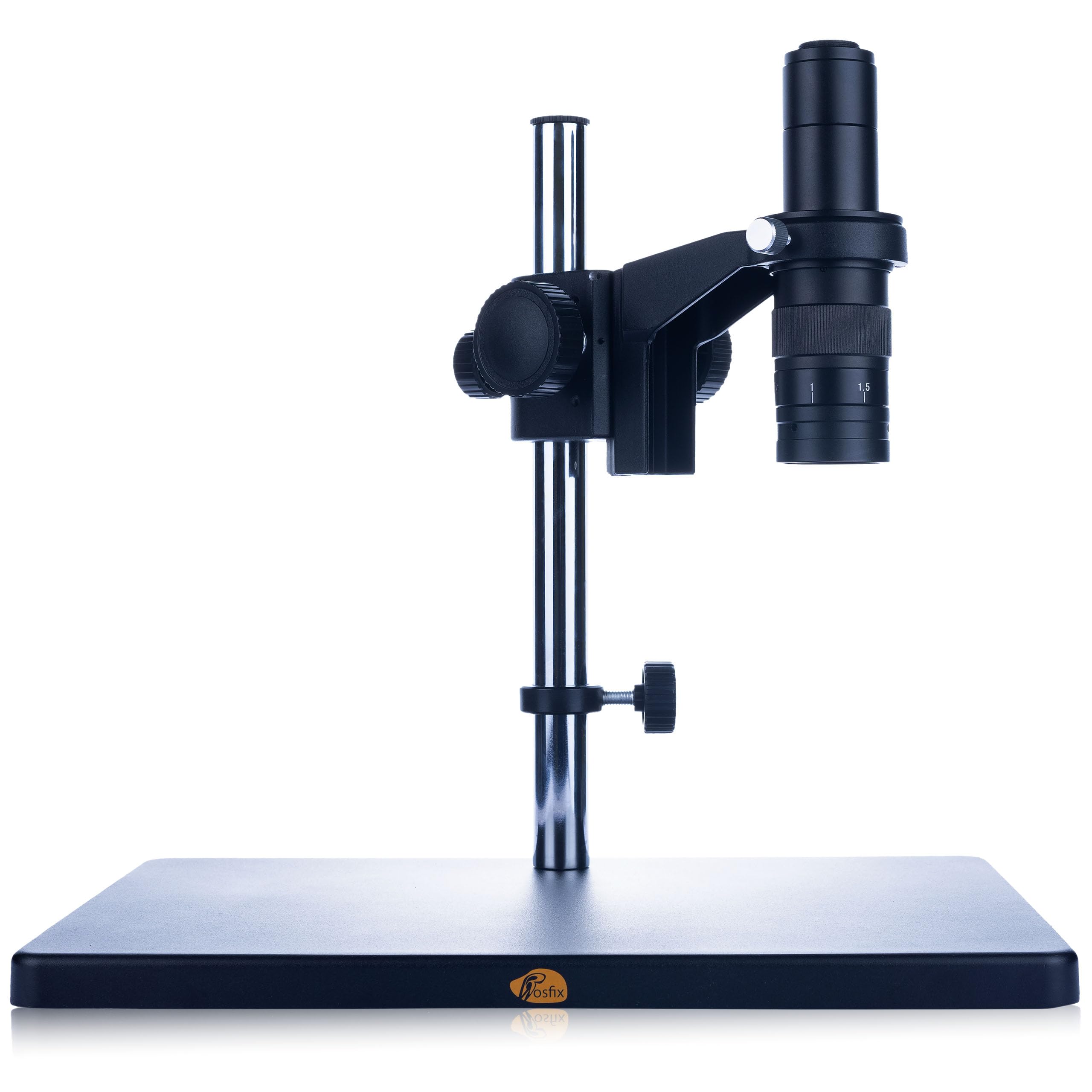 Rosfix Microscopio Digitale Earth Pro MCEP-0.5X – Zoom 7–45x, C-Mount, Ottica in Vetro HD | 100–150mm Distanza Lavoro | Elettronica, Biologia, Gioielleria | Microscopio Professionale